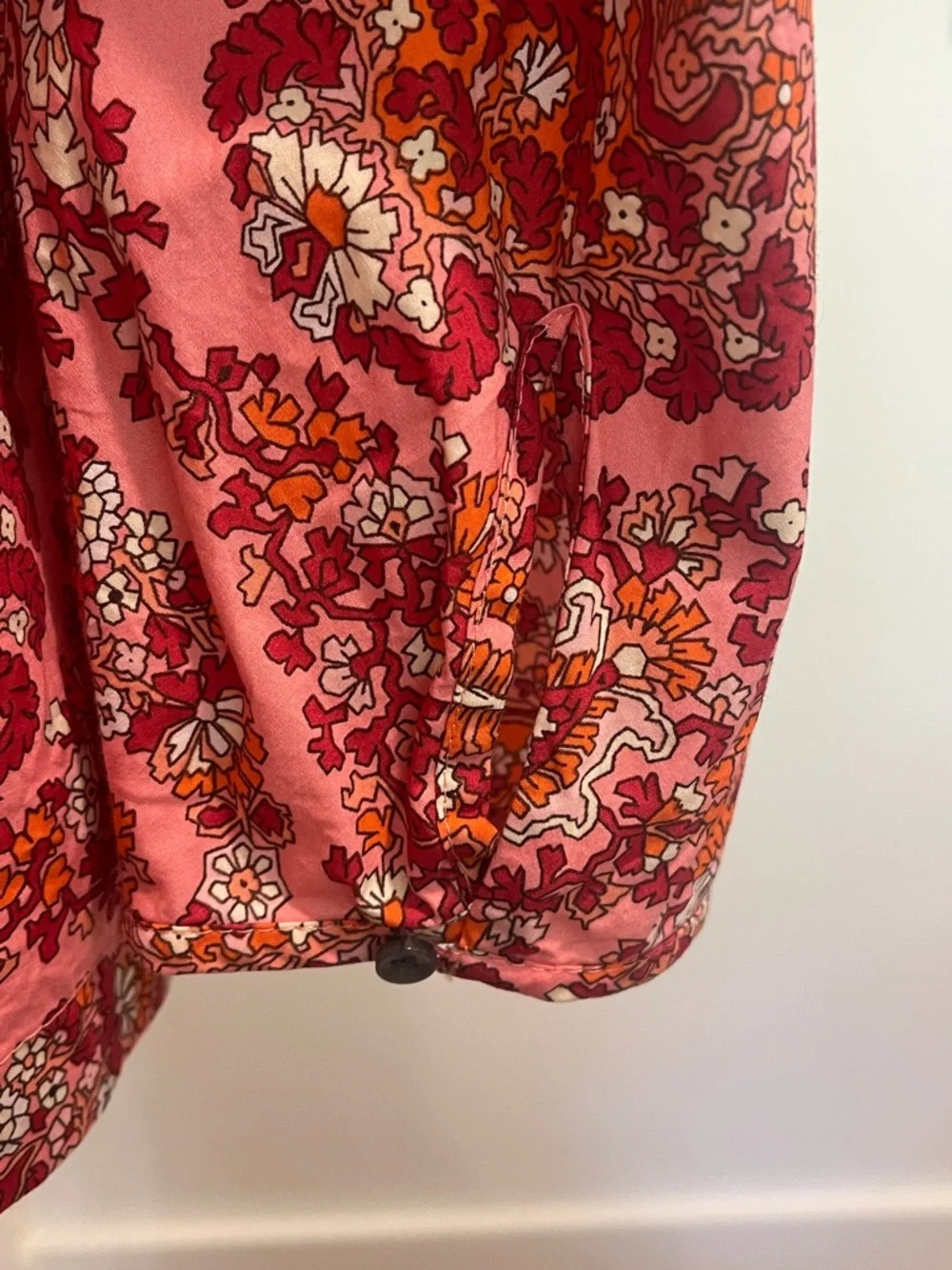 J.Crew Paisley Ruffle Cotton Blouse Size L